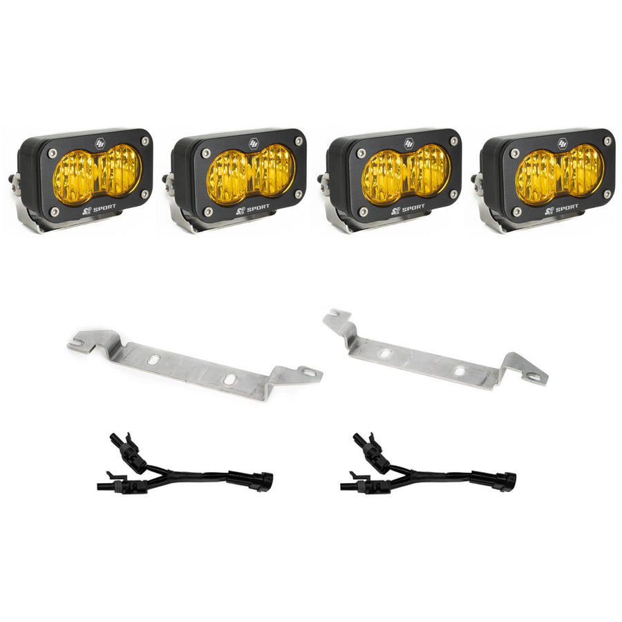 S2 Sport OEM Fog Light Replacement Kit - 2025-2026 Toyota 4Runner, Non-TRD Pro Wide Cornering Baja Amber