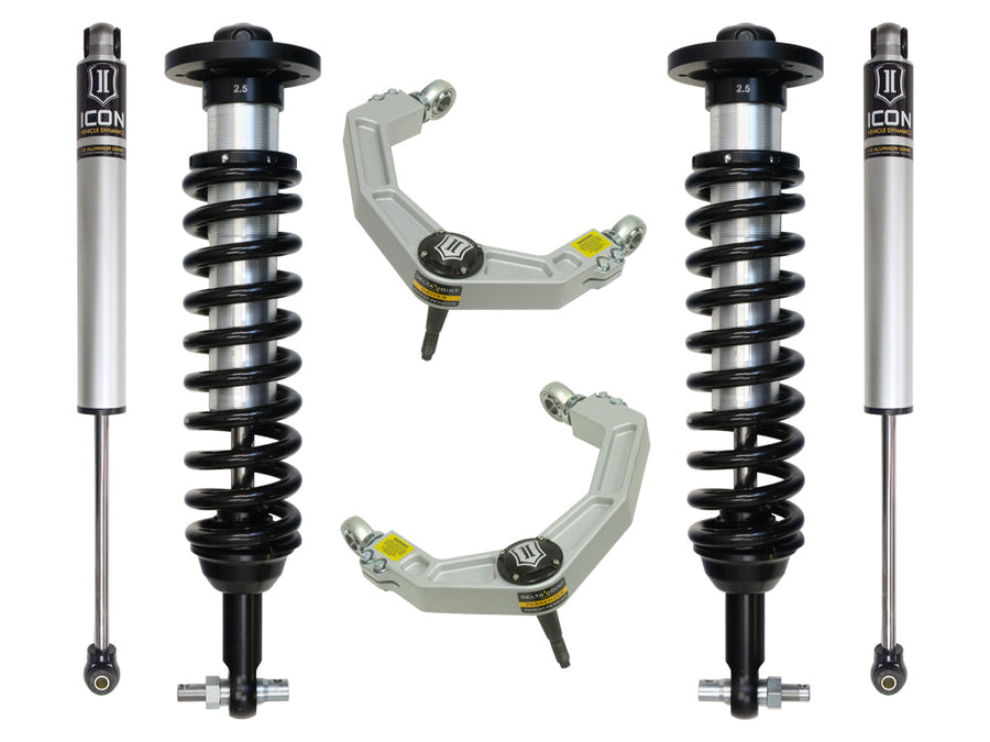 ICON 2015-2020 Ford F150 2WD, 0-3" Lift, Stage 2 Suspension System, Billet UCA for Ford F-150