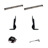GMC S8 Dual 30 Inch Grille Light Bar Kit - GMC 2020-23 Sierra 2500HD/3500HD; NOTE: Exc. AT4 Driving/Combo Clear