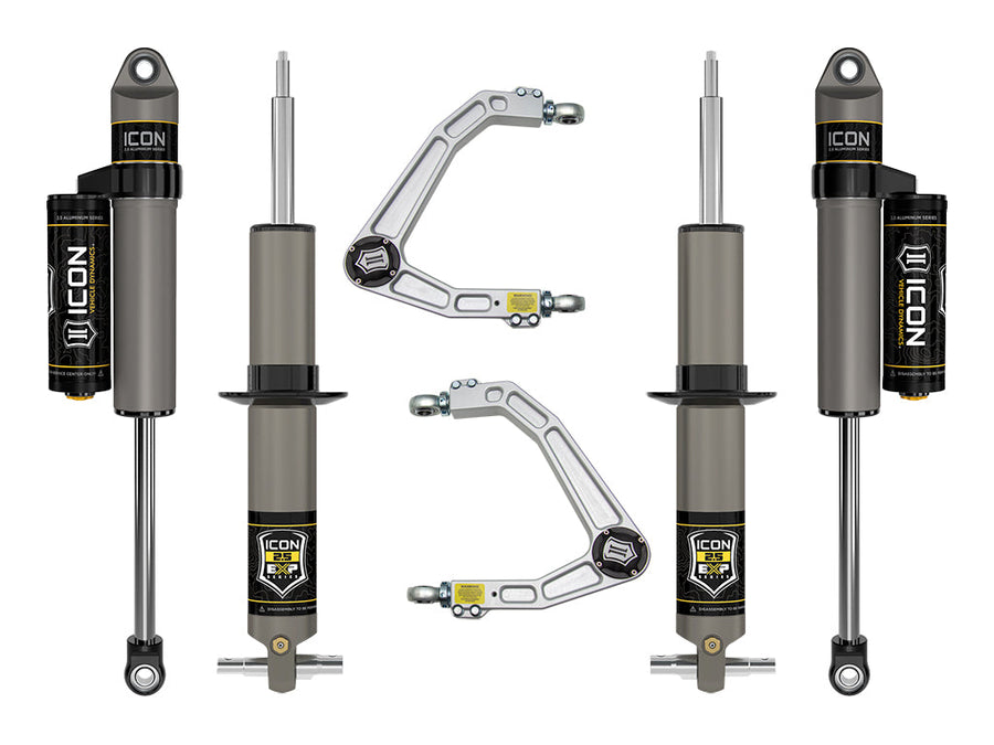 ICON 2019-2026 Chevrolet Silverado 1500/GMC Sierra 1500, 2.375-3.75" Lift, Stage 3 EXP Suspension System, Billet for Chevrolet Silverado