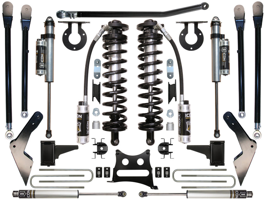ICON 2008-2010 Ford F250/F350, 4-5.5" Lift, Stage 5 Coilover Conversion System for Ford Super Duty