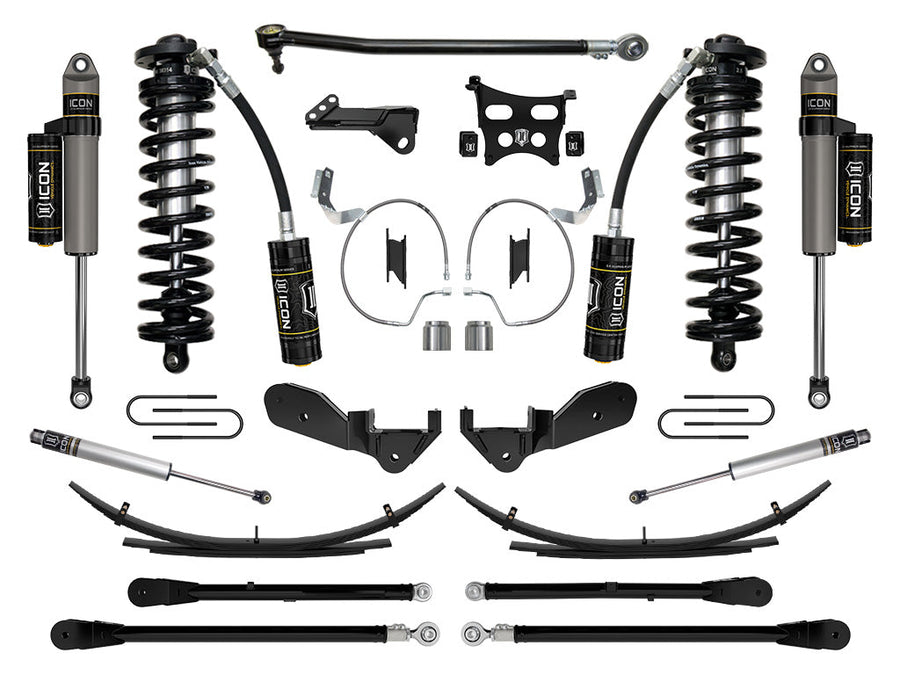 ICON 2023-2025 Ford F-250/F-350 Super Duty 4WD, 4-5.5" Lift, Stage 6 Coilover Conversion System w/ Expansion Packs for Ford Super Duty