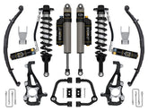 ICON 2021-2025 Ford F-150 4WD, 3.5-4.5" Lift, Stage 4 Suspension System, Tubular, CDXS, w/ Leaf Packs for Ford F-150