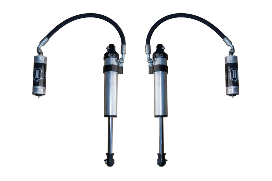 ICON 2003-2024 Toyota 4Runner/2005-2023 Toyota Tacoma/2007-2014 Toyota FJ Cruiser, Front, V.S. 2.5 Aluminum Series Shock Absorbers, Long Travel Secondary Shocks, Remote Reservoir, Pair for Toyota Tacoma