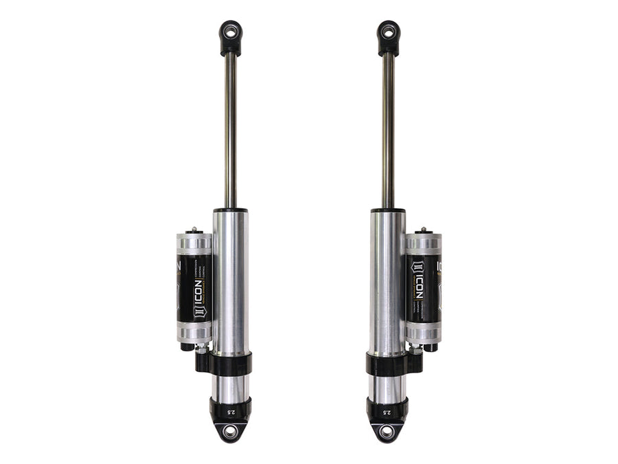 ICON 2019-2026 Chevrolet Silverado 1500/GMC Sierra 1500, 0-2" Lift, Rear, V.S. 2.5 Aluminum Series Shock Absorbers, Piggyback Reservoir w/ CDCV, Pair for Chevrolet Silverado