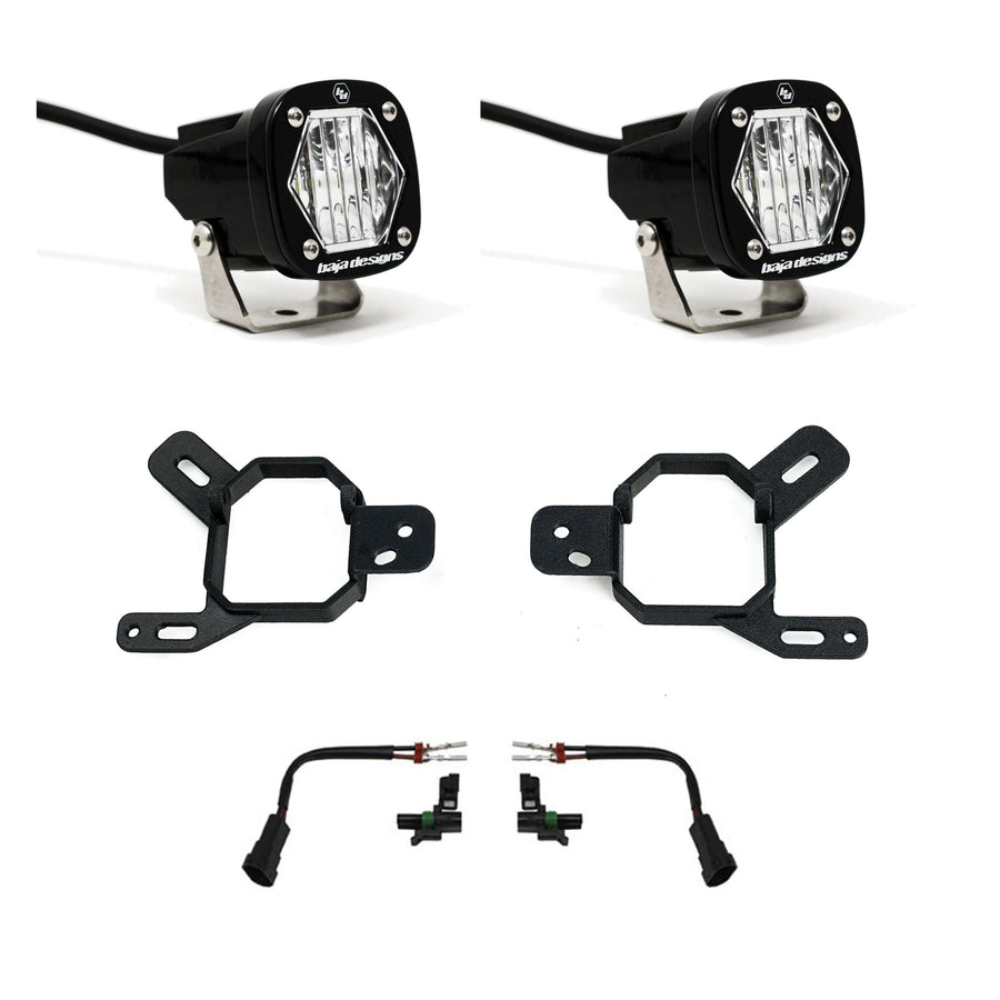 S1 Fog Pocket Light Kit - GMC/Chevy 2023-2026 Canyon/Colorado; 2024-2026 Yukon, 2500/3500; 2022-2026 Sierra 1500 AT4-X Wide Cornering Clear