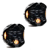 DOT LP6 LED Headlight Replacement Pair Amber