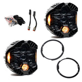 DOT LP6 LED Headlight Kit - Jeep 2007-2018 Wrangler JK Amber
