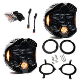 DOT LP6 LED Headlight Kit - Jeep 2018-2026 Wrangler JL; 2020-2026 Gladiator JT; NOTE w/Halogen Headlights Amber