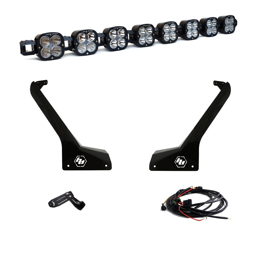 Jeep JL/JT 8XL Linkable Roof Mount Light Kit - Jeep 2020-2026 Gladiator; 2018-2026 Wrangler JL; Exc. Rubicon 392, Mojave, 4xE XL Sport Linkable Multi Pattern