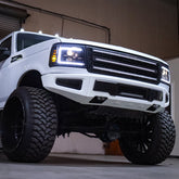 92-96 Ford F-Series/Bronco LUXX-Series LED Projector Headlights Chrome | AlphaRex