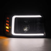 92-96 Ford F-Series/Bronco LUXX-Series LED Projector Headlights Alpha-Black | AlphaRex