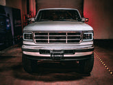 92-96 Ford F-Series/Bronco NOVA-Series LED Projector Headlights Alpha-Black | AlphaRex