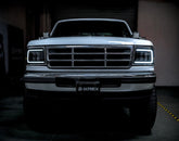 92-96 Ford F-Series/Bronco NOVA-Series LED Projector Headlights Alpha-Black | AlphaRex