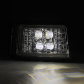 92-96 Ford F-Series/Bronco NOVA-Series LED Projector Headlights Chrome | AlphaRex