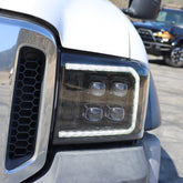 92-96 Ford F-Series/Bronco NOVA-Series LED Projector Headlights Chrome | AlphaRex