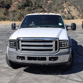 92-96 Ford F-Series/Bronco NOVA-Series LED Projector Headlights Chrome | AlphaRex