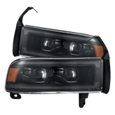 94-01 Dodge Ram 1500/94-02 Ram 2500/3500 LUXX-Series LED Headlights Alpha-Black | AlphaRex