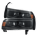 94-01 Dodge Ram 1500/94-02 Ram 2500/3500 LUXX-Series LED Headlights Alpha-Black | AlphaRex