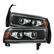 94-01 Dodge Ram 1500/94-02 Ram 2500/3500 LUXX-Series LED Headlights Black | AlphaRex