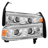 94-01 Dodge Ram 1500/94-02 Ram 2500/3500 LUXX-Series LED Headlights Chrome | AlphaRex
