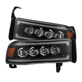 94-01 Dodge Ram 1500/94-02 Ram 2500/3500 NOVA-Series LED Headlights Black | AlphaRex