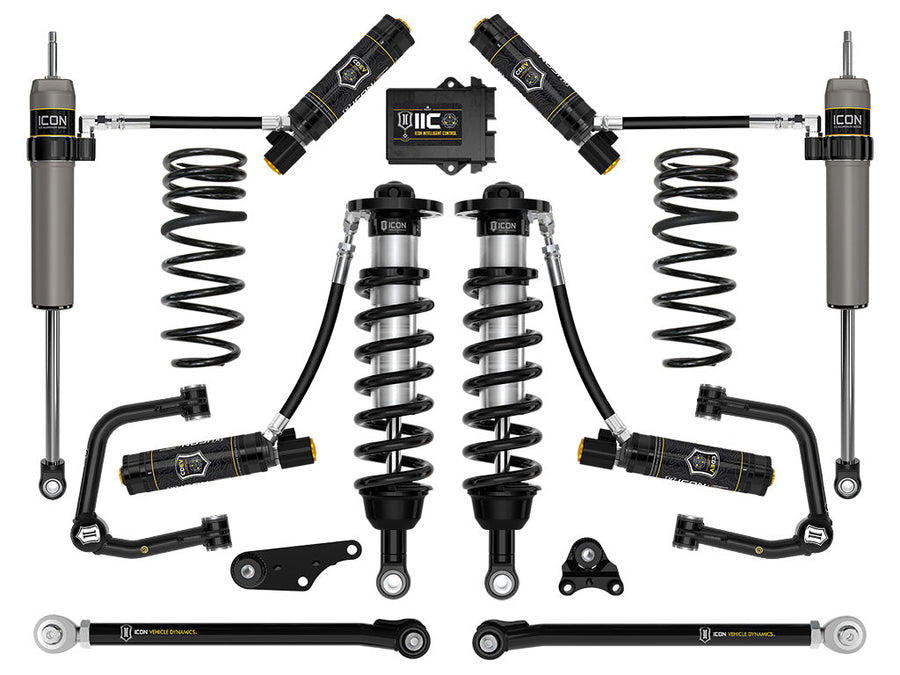 ICON 2024-2025 Toyota Tacoma 1.25-3" Lift, Stage 10 Suspension System, Tubular, Overland Rear Springs for Toyota Tacoma