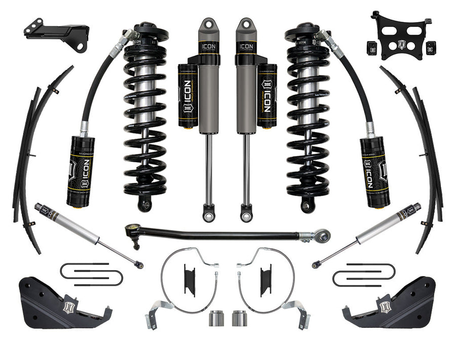 ICON 2023-2025 Ford F-250/F-350 Super Duty 4WD, 4-5.5" Lift, Stage 4 Coilover Conversion System w/ Expansion Packs for Ford Super Duty