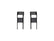 ICON 1999-04 Ford F250/F350 SD, Front, 4.5” Shackle Kit for Ford Super Duty