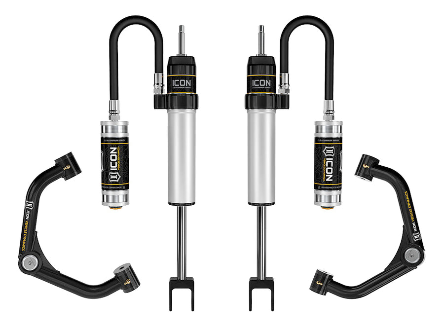 ICON 2020-2026 GM 2500/3500 HD, 0-2” Lift, V.S. 2.5 Aluminum Series Shock System, Remote Reservoir, Tubular for Chevrolet Silverado