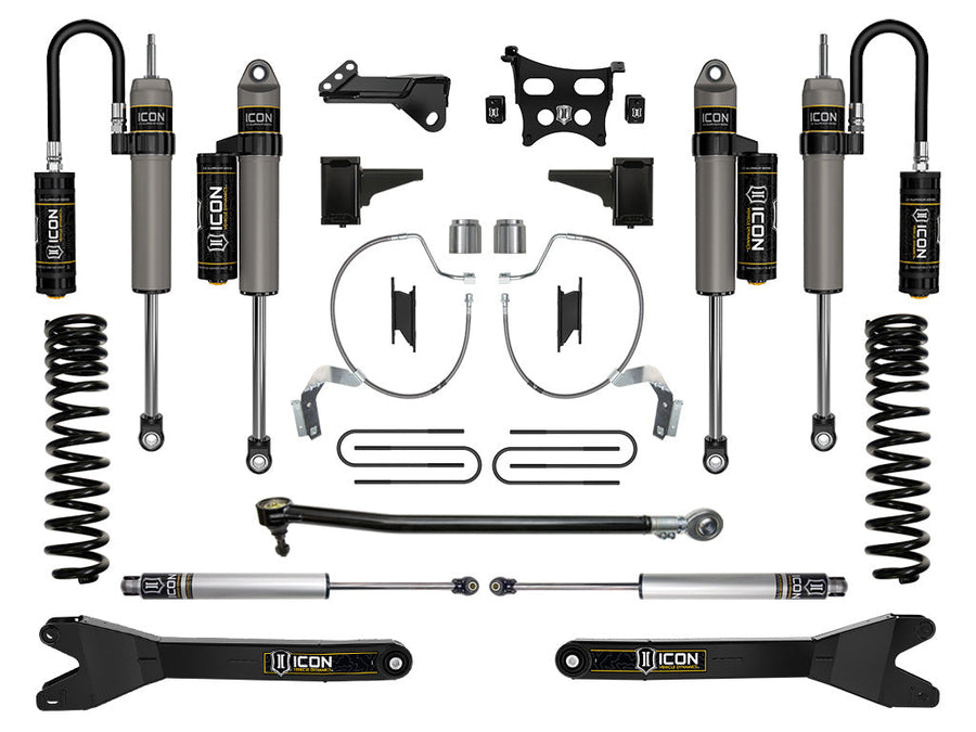 ICON 2023-2025 Ford F-250/F-350 Super Duty 4WD, Gas, 4.5" Lift, Stage 4 Suspension System w/ Radius Arms for Ford Super Duty