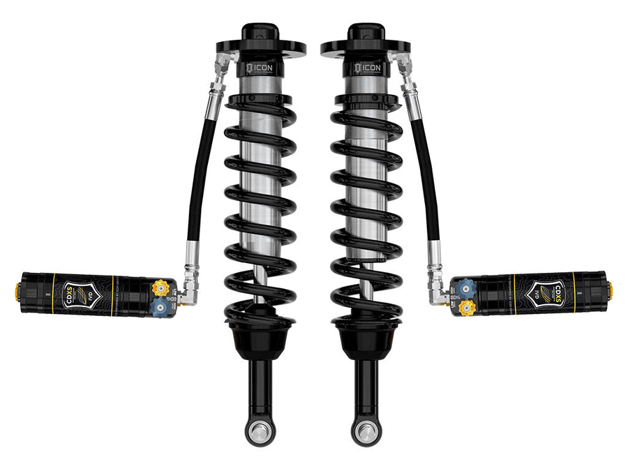 ICON 2021-2025 Ford F-150 4WD, 2.75-3.5" Lift, Front, V.S. 2.5 Series Coilover Kit, Remote Reservoir w/ CDXS, Pair for Ford F-150