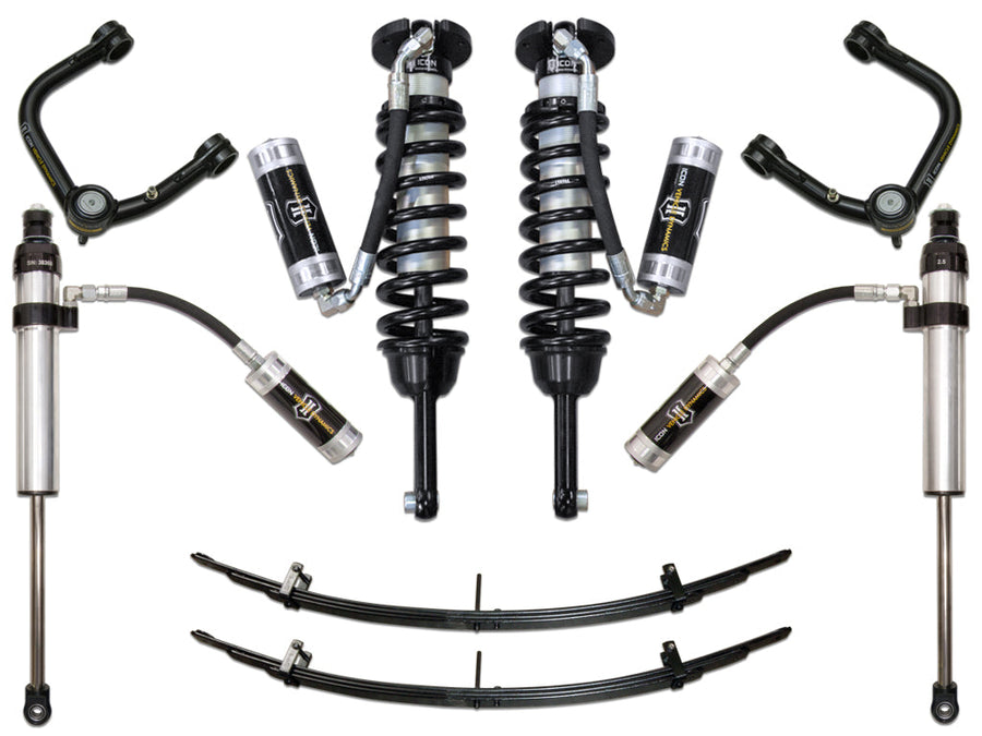 ICON 2005-2015 Toyota Tacoma 0-3.5" Lift/2016-2023 Tacoma 0-2.75" Lift, Stage 5 Suspension System, Tubular for Toyota Tacoma