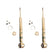 Bilstein 5100 Monotube Adjustable Strut Front Pair for 2004-2008 Ford F150 RWD w/0.5-2" lift for Ford F-150