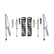Bilstein B8 5162 Leveling Kit + Rear 5160 Reservoir Shocks for 2017-2024 Ford F350 Super Duty 4WD w/2" lift Diesel for Ford F-350
