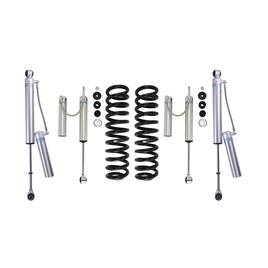 Bilstein B8 5162 Leveling Kit + Rear 5160 Reservoir Shocks for 2017-2024 Ford F350 Super Duty 4WD w/2" lift Diesel for Ford F-350