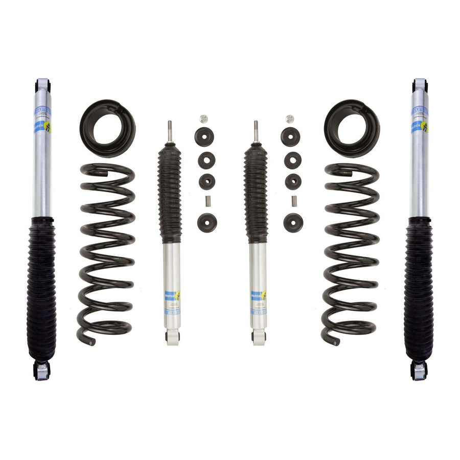 Bilstein B8 5112 Leveling Kit + Rear 5100 Shocks for 2017-2025 Ford F250 Super Duty 4WD w/3" lift Diesel for Ford F-250