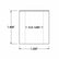 3/4"-16 x 1.25" Square Bung