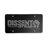 Dissent Off-road Logo License Plate for Toyota 4Runner