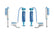2.5 Performance Series Shocks Set for 2009-2014 Ford F150 4WD RWD w/0-3" lift for Ford F-150