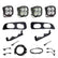 Ford Squadron Sport Dual Fog Pocket Light Kit - Ford 2023-2026 F-250/350 Super Duty