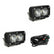 S2 Pro Black LED Auxiliary Light Pod Pair
