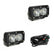S2 Pro Black LED Auxiliary Light Pod Pair