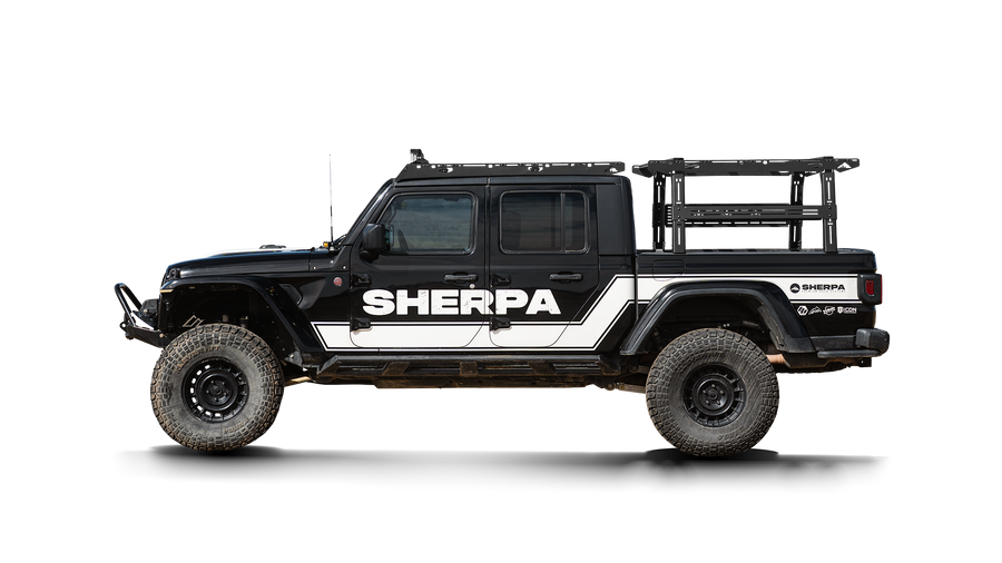 Jeep Gladiator Rack Height PAK System Bed Rack by Sherpa Equipment Co.
