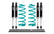 Dobinsons 1.5-2.0″ Full IMS Suspension Kit for Toyota 4Runner 2nd Generation – LN130, RN130, YN130, VZN130 (V6) 11/1989 to 1997 for Toyota 4Runner