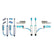 King Shocks 2.5 Performance w/ Remote Reservoir Shocks Set for 1998-2012 Toyota Land Cruiser 100 4WD for Toyota Land Cruiser