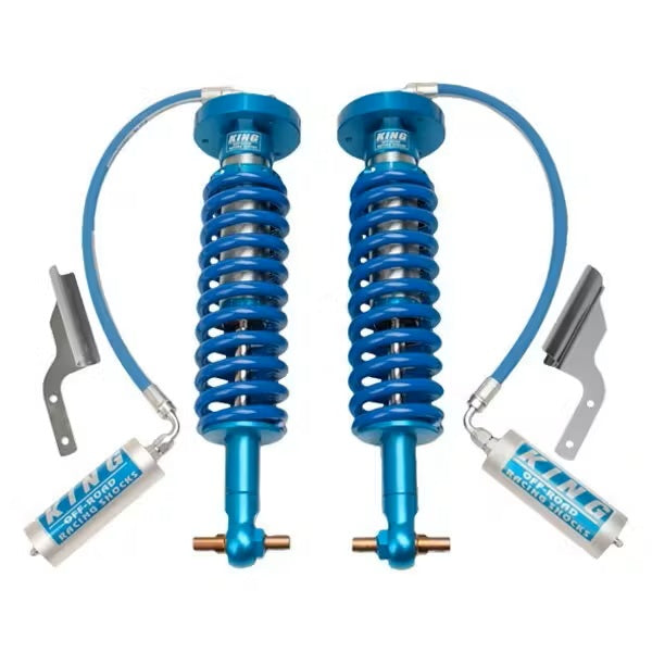 King Shocks 2.5 Performance Coilovers w/ Remote Reservoir Front Pair for 2009-2014 Ford F150 4WD RWD w/0-3" lift for Ford F-150