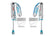 King Shocks 2.5 Performance w/ 3 Tube Bypass Reservoir Shocks Rear Pair for 2010-2024 Toyota 4Runner 4WD w/0-2.5" lift for Toyota 4Runner