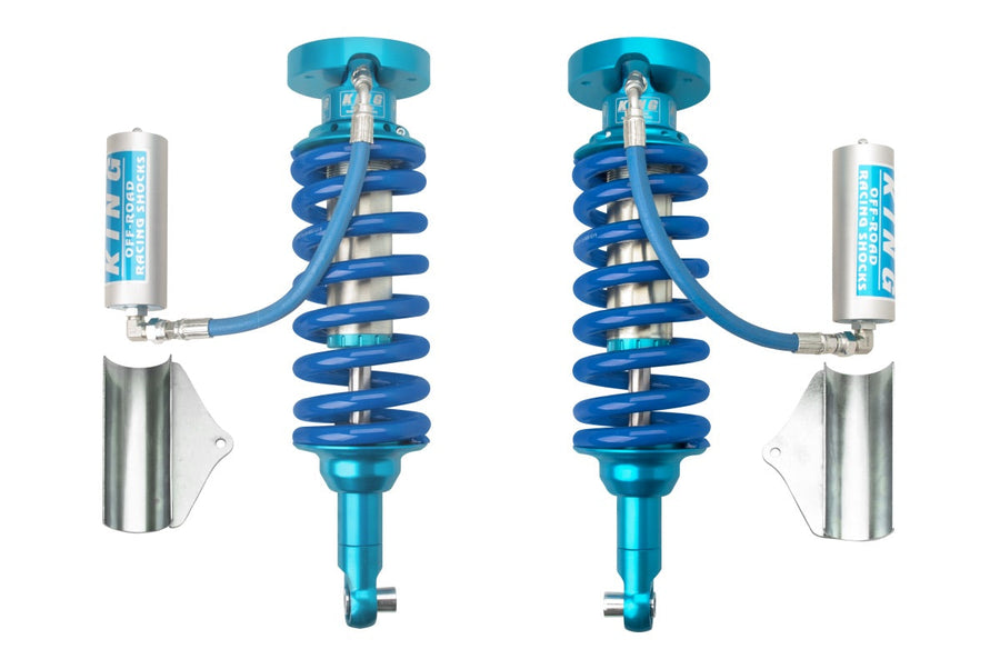 King Shocks 2.5 Performance Coilovers w/ Remote Reservoir Front Pair for 2016-2020 Nissan Titan 4WD RWD w/0-2.5" lift for Nissan Titan