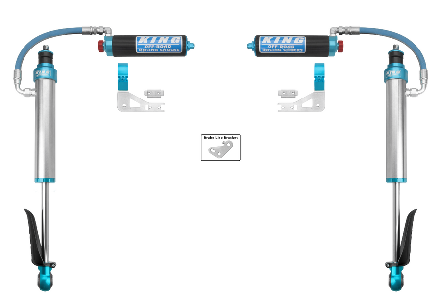 King Shocks 2.5 Performance w/ Remote Reservoir Shocks Rear Pair for 2024 Toyota Land Cruiser 250 4WD RWD for Toyota Land Cruiser
